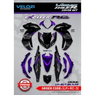 YAMAHA SRL115 FI / LAGENDA 115 FI BODY COVER SET VELOZI EXCITER RC / STANDARD COVER SET STICKER SIAP