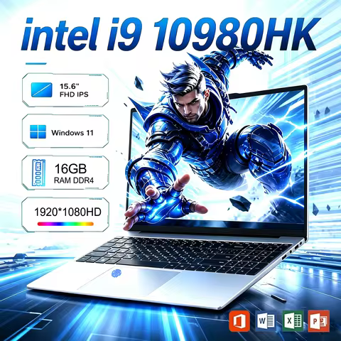 15.6' Windows 11 Pro Laptops Intel Core I9-10980HK 16GB RAM 1TB SSD Office Gamer Study Notebook Comp