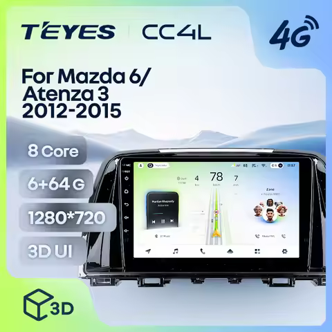 TEYES CC4L For Mazda 6 Atenza 3 GJ 2012 - 2015 Car Radio Multimedia Video Player Navigation stereo G