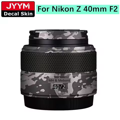 Customized Sticker For Nikon Z 40mm F2 Camera Lens Decal Skin Vinyl Wrap Anti-Scratch Protective Fil