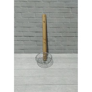 PUTIH WHITE WIRE NOODLE Strainer BAMBOO HANDLE CHICKEN NOODLE Strainer NOODLE & BIHUN Strainer