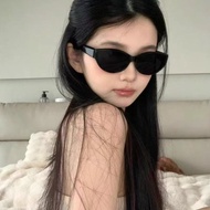 Jennie Cool Sunglasses Female Retro Hot Girl Cat Eye Small Frame Glasses Anti-Ultraviolet Sunglasses