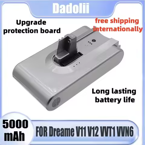 For Dreame vacuum cleaner V11 V12 battery Mijia Dreame V10Pro V12Pro 25.2V 5000mah lithium battery