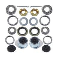 2Sets L68149 L44649 Trailer Axle Hub Bearings Kit with 171255TB Grease Seals