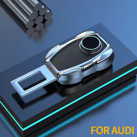 Car Seat Belt Clip Extender Durable Easy Install For Audi Sline A1 A2 A3 A4 A5 A6 A7 A8 Q1 Q2 Q3 Q4 