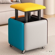 Coffee Table Square Stool Bench Stool Stackable Household Foldable Stool Magic Stool Combination Can