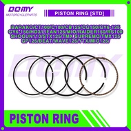 PISTON RING STANDARD MOTORCYCLE FOR WAVE125/BARAKO/LIFAN125/GP125/TMX125/CT100/MIO/RAIDER150/YTX/RS