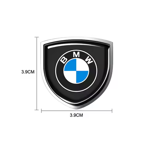 Decorative 3D Metal Auto Shield Badge Emblem Car Door Body Sticker Exterior Accessories For BMW M Pe
