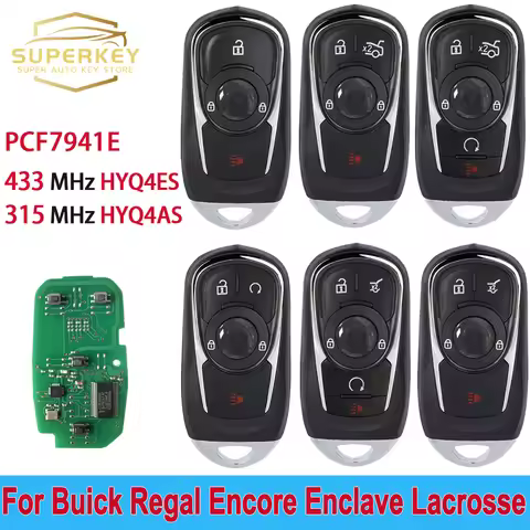 SUPERKEY For 2021-2024 Buick Enclave Regal Encore GX Lacrosse Envision Smart Remote Key 315/433MHZ P