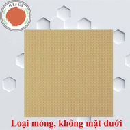 Base plate 32x32 thin base (only 1 top side) sand yellow