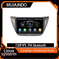 MUJAJNDO 9inch linux headunit for mitsubishi lancer 2006-2010 support carplay android auto mirror li