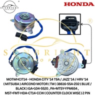 HONDA CITY '14 T9A / JAZZ '14 / HRV '14 ( MITSUBA ) AIRCOND MOTOR ( TW ) 38616-55A-Z02 ( BLUE / BLAC