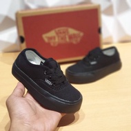 Sepatu Vans Anak Laki Laki Perempuan Hitam Polos Sekolah Paud Tk Sd Sepatu Vans Anak Full Black Kanv