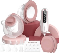 Momcozy Breast Pump V2 Pro Ultra-Lightweight Hands-Free & Pump with Integrated Flange Quiet & Leak-P