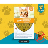 Advocate Small Cats Orange Up to 4kg | Flea Tick & Worm Treatment | Monthly Spot On Protection
