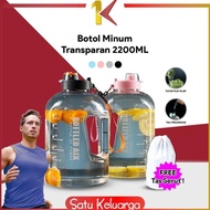 SK-C470 TRANSPARENT DRINKING BOTTLE 2200ML TUMBLR GYM BOTTLE LIMITED STOCK
