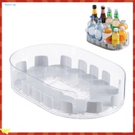 GH|  Storage Box Organizer Bedroom Storage Carousel 360° Rotatable Fridge Storage Box Spice Rack Cap