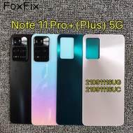 Back Cover For Xiaomi Redmi Note 11 Pro+ Plus 5G Battery Cover Rear Housing Glass Panel With Camera 