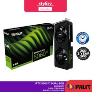 PALIT Nvidia GeForce RTX™ 5060 TI Dual 8GB | GeForce RTX 5060 Dual 8GB GDDR7 Graphic Card