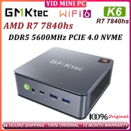 GMKTec K6 AMD Ryzen 7 7840HS Mini PC Windows 11 DDR5 Laptop 5600Mhz PCIE 4.0 NVME SSD Desktop Gaming