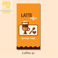 Aesthetic Wall Decoration for Living Room Walldecor Coffee 103 - Coffee 42, 10 x 20 cm