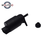 WOLFIGO 12V 2 Pins Windshield Washer Pump & Rubber Grommet For NISSAN TRUCK D22 D21 R20 Z20 Z22 2.0L