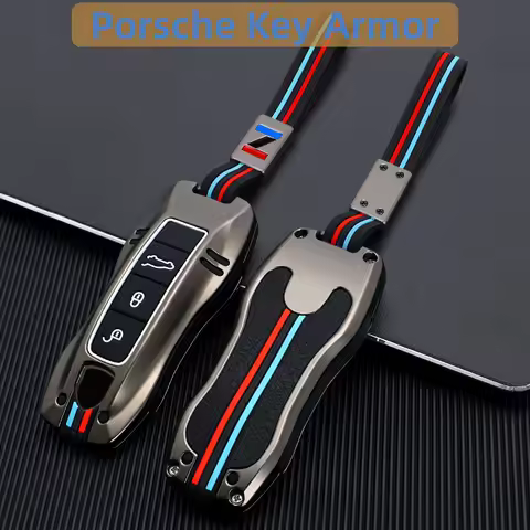 Zinc Alloy Car Smart Key Case Cover Shell Fob for Porsche New Cayenne Panamera 911 992 Taycan Car Pr