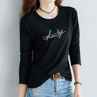 thermal wear woman heattech woman T-shirt lengan panjang baldu hitam modal