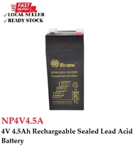 WEI SHENG 4V 4.5Ah Rechargeable Sealed Lead Acid Battery - NP4V4.5A