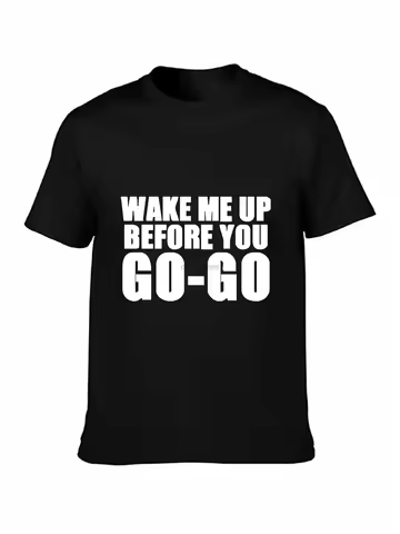 Wake Me Up Before You Go Go T Shirt Wham 80 George Michael Choose Life Concert