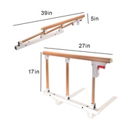 【Protegat】Folding Bed Rail Side Guard Rails Safety Assist Handle Grab Bar for Adults Elderly Patient