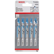 BOSCH T 118A/Wire Saw Blade For Jig Metal/Straight Cutting/5pcs Pack
