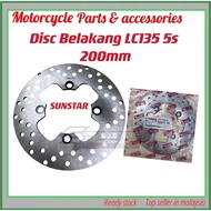 Hly rear disc LC135 5s LC5s sunstar 200mm disc plate belakang sunstar