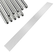 [Hot-LM]10pcs .2mm / .6mm / 2.4mm 316L Stainless Steel TIG Welding Rods 330mm Long