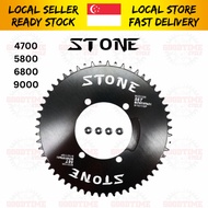 Stone 110BCD 54T Aero Round Chainring For Shimano 4700 5800 6800 9000 4 Holes Narrow Wide Single Chainring Tiagra DA