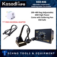 KASADI 936 60W Adjustable Temperature  Soldering Solder Iron Station (Free Universal Adapter Plug)