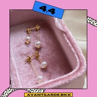 Avantgarde.bkk 🐚 (premium s925) Emily pearl earrings ต่างหูดีเทลไข่มุกห้อยหน้าและหลังหู