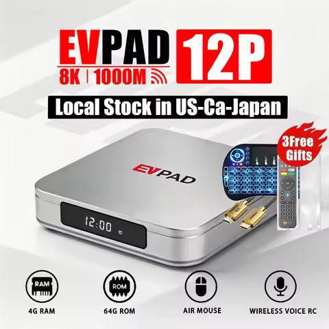 【Genuine】Evpad 12P Android TV Box, 2026 Latest 6K Smart Set-Top Box, Global Streaming Media Player, 