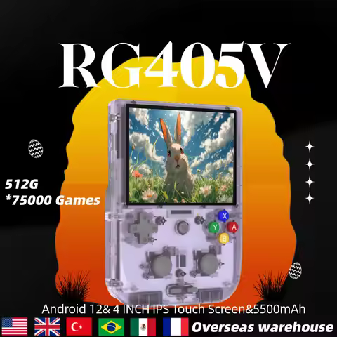 ANBERNIC RG405V Video Handheld Game Console 4" IPS HD Touch Screen Android 12 System Wifi T618 64-bi