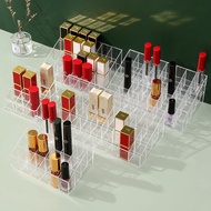 Transparent Lipstick Organiser Box 9/24/36/40 Grid Lipstick Storage Rack Lip Glaze Heightening Deskt