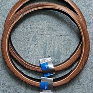 2pc 26 inch x 1.75 Schwalbe Road Cruiser Tyre / Etrto 47-559 / Skinwall / White Beige / Creme/ Brown