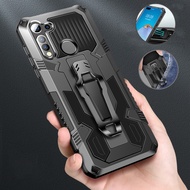 Realme 5 5i 5s 6 6i C3 C2 C1 Reno2 F Z Shockproof Clip KickStand Rugged Armor Hybrid Hard Thin Cover