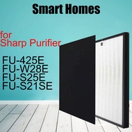 Replacement HEPA Activated Carbon Filter for Sharp FU-21SE FU-S25E FU-W28E FU-425E FZ-425SEF KJF150S