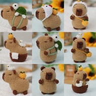 New Beginner Crochet Stuffed Animal Kit with Crochet Hooks Handmade Capybara DIY Crochet Kit Guinea 