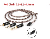 TRN RedChain 4-core Silver-Plated Copper and OFC Copper mixed Upgrade cable with swappable connector