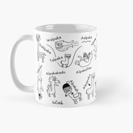 1 Happy Birthday Piano Cat Ceramic Mug - White with Black Keyboard Design a perfect gift for music l