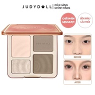 JUDYDOLL highlighter bronzer 4 squares 9g gives excellent color, smooth, long-lasting natural powder