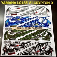 YAMAHA LC135 V1 CRYPTON - X ( 4 ) BODY STICKER LIMITED EDTION ( READY STOCK )