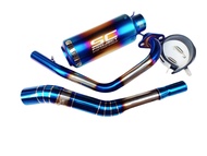 ชุดท่อรุ้ง YAMAHA EXCITER150(ยามาฮ่า เอ็กซ์ไซเตอร์150)แสตนเลสเกรด 304 อย่างดีสวม 2 นิ้ว(51 มม.)+ปลาย