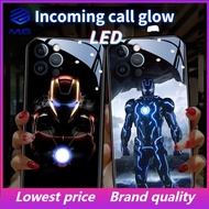 MG Marvel explosive Iron Man Call Lighting LED Glass for Samsung S23Plus S23ultra phone case S21ULTR